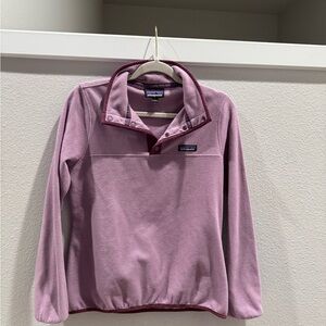 (S) Patagonia Women's Micro D® Snap-T® Pullover Lavender/Purple